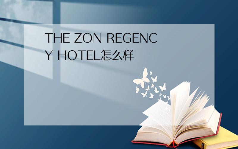 THE ZON REGENCY HOTEL怎么样
